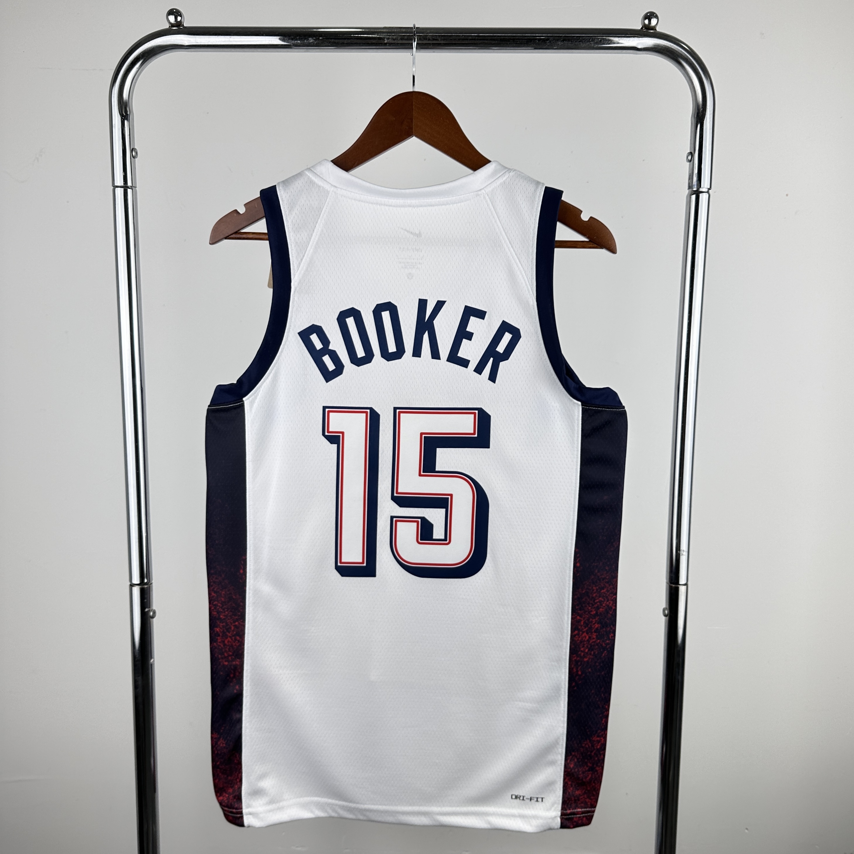 2024 Olympic USA #15 Booker White Nike NBA Jersey->more jerseys->NBA Jersey